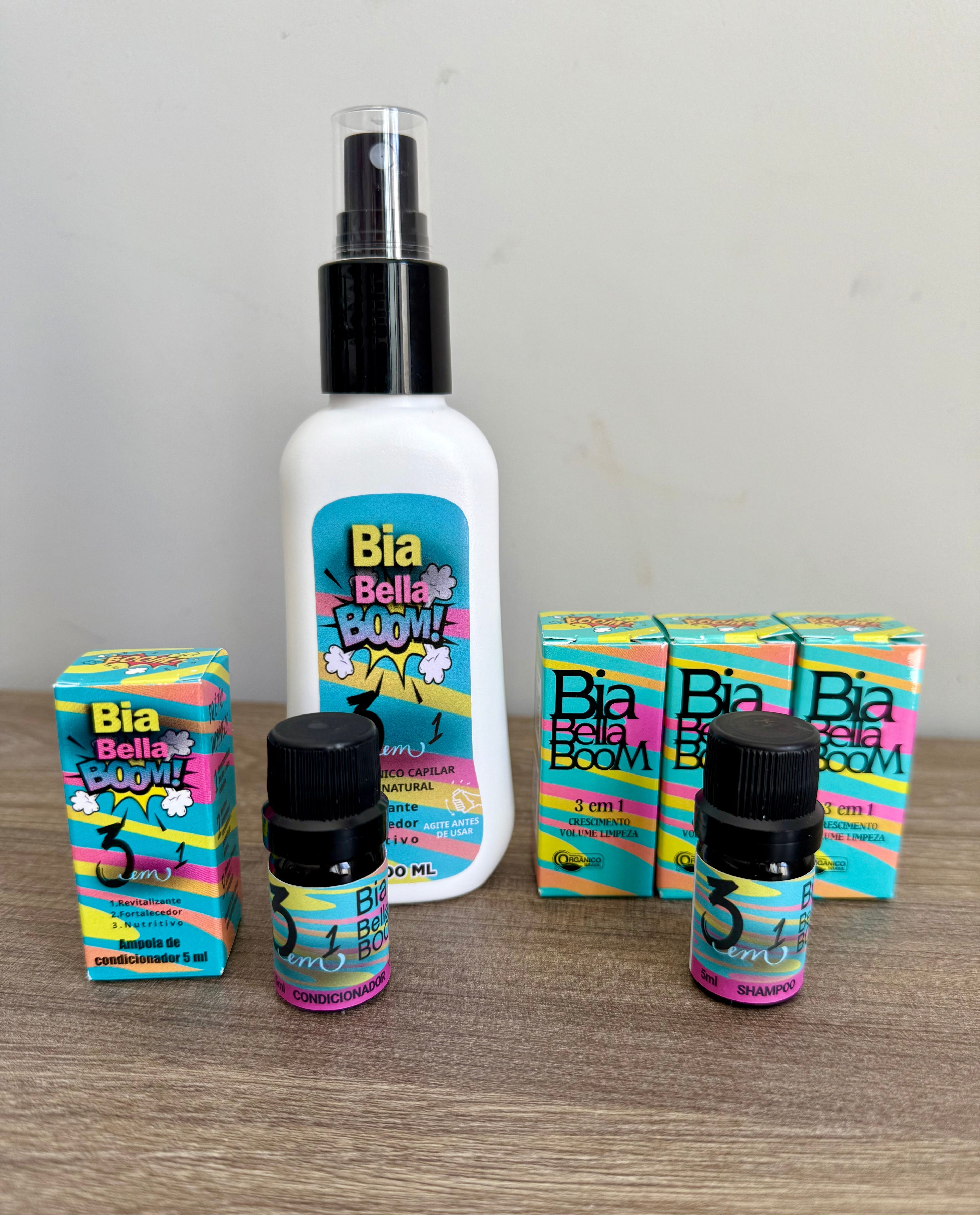 Trio Poderoso: 3 Ampolas de Shampoo, Condicionador e Tônico