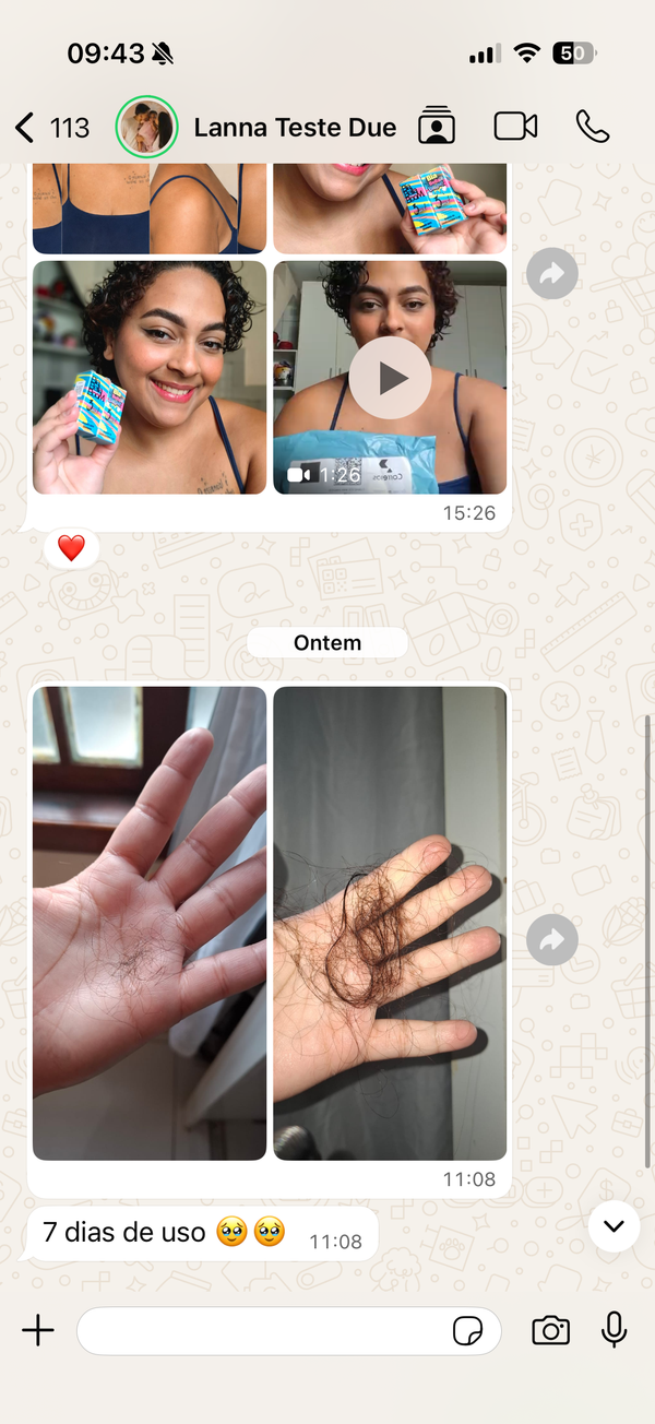 Cabelos revitalizados